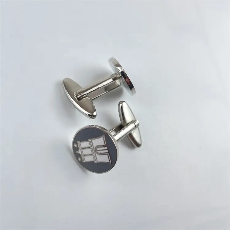 custom button cover metal luxury cufflinks for men