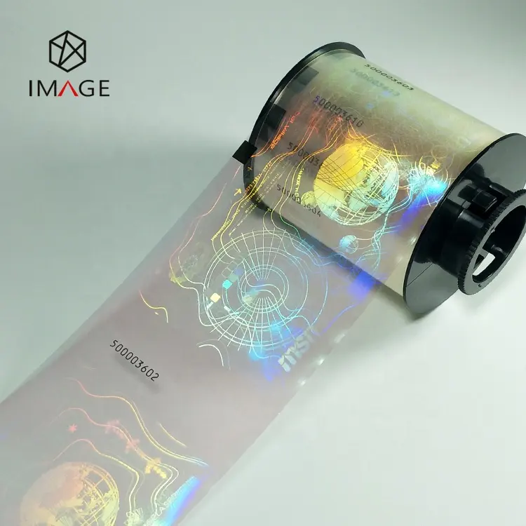 Custom Transparent Thermal Transfer Hologram Ribbon for PVC ID Cards