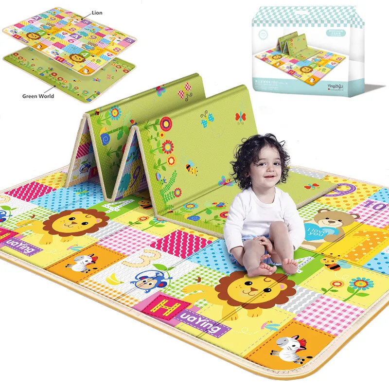 Foldable Baby Play Mat Kids Carpet Mat for Children Carpet for Children's Room Baby Activity Surface Activity Educational Toys