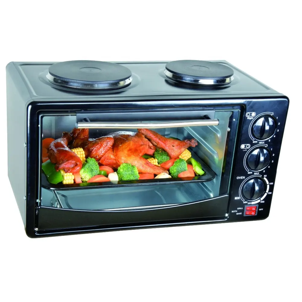 Электрическая духовка с горячей пластиной, электрический тостер, духовка, печь с горелкой