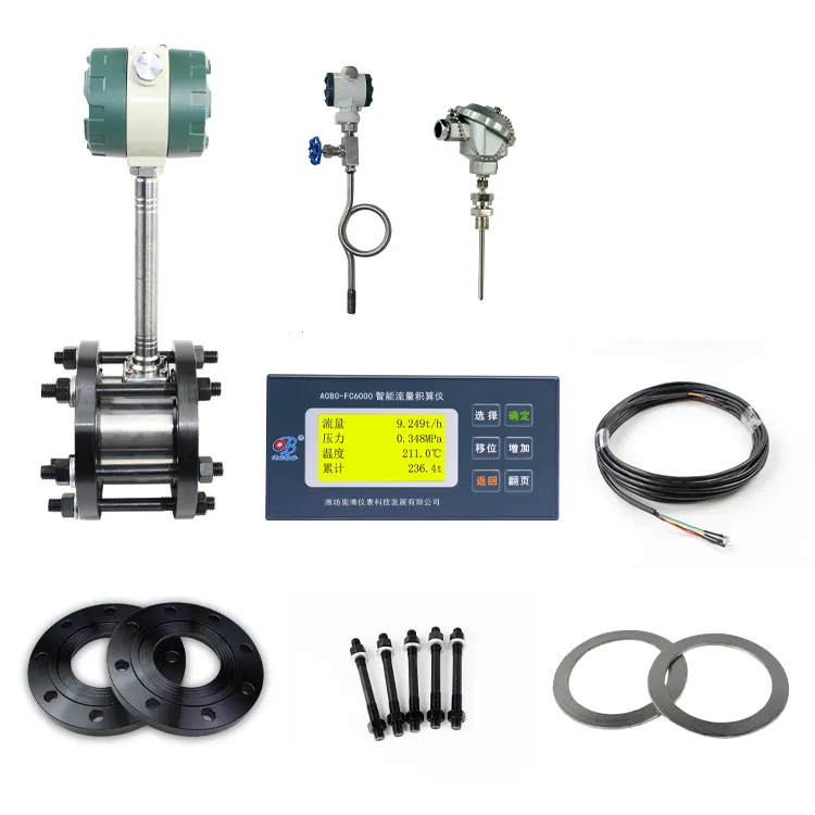 Biogas Flow Meter Vortex Flow Meter Air Gas Vortex Flowmeter