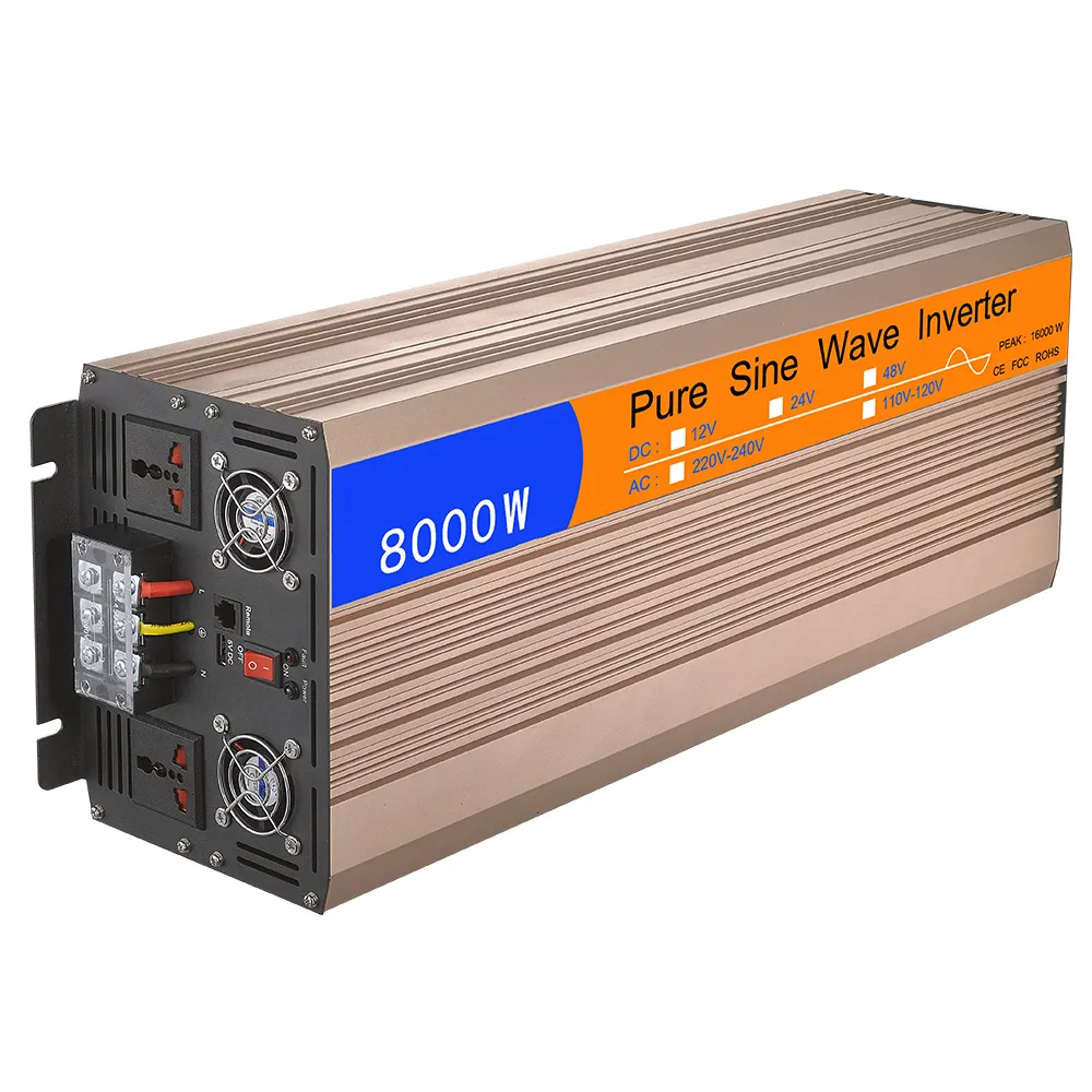 Off Grid Solar Inverter 8000 Watt 8Kva Inverter 8000W Pure Sine Wave Inverter