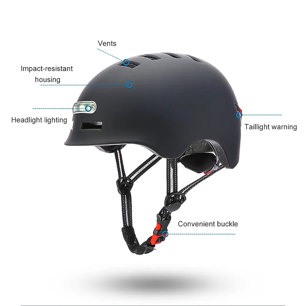 Adult & Teenager LED Light UK warehouse Bike Helmet Bicycle Helmets Electric Skateboard Wheel Skateboard Helmet Light