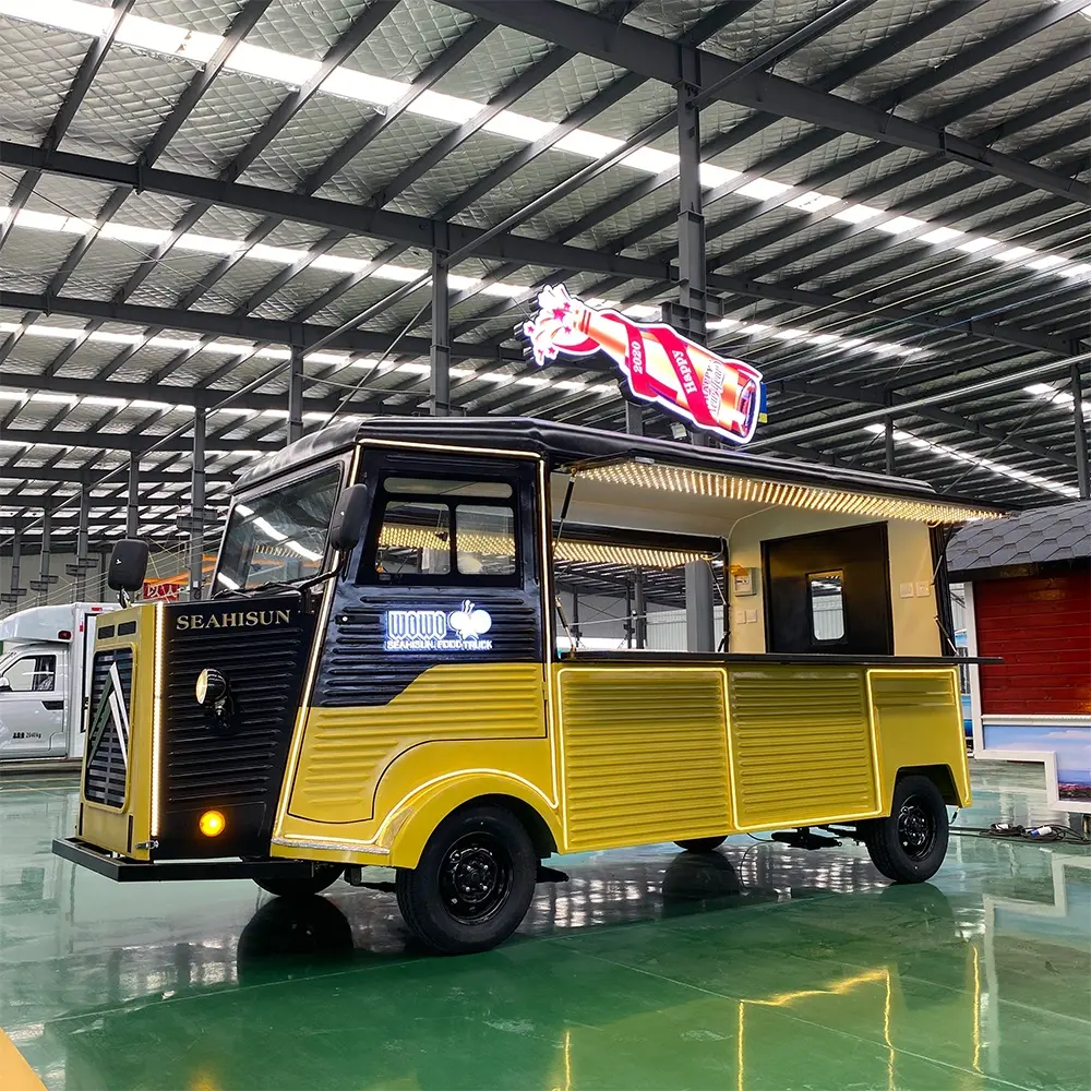 Party Bus Fast Food Trailer Used Food Truck Trailer Multifunctional Food Cart Electric Truck Mobile for Sale Avaliable