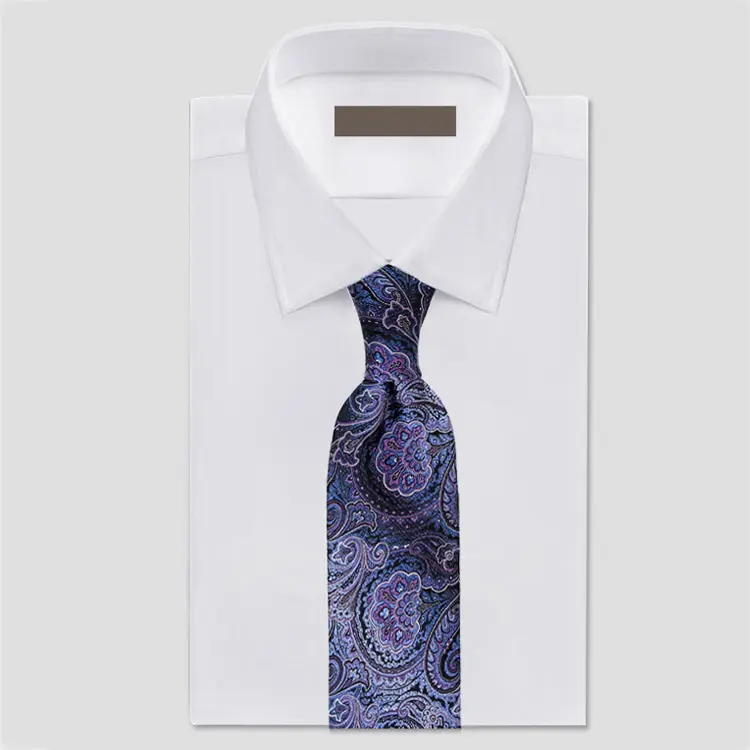 Оптовая продажа, набор мужских шелковых галстуков ручной работы с вышивкой на заказ, жаккардовые галстуки, шелковые галстуки