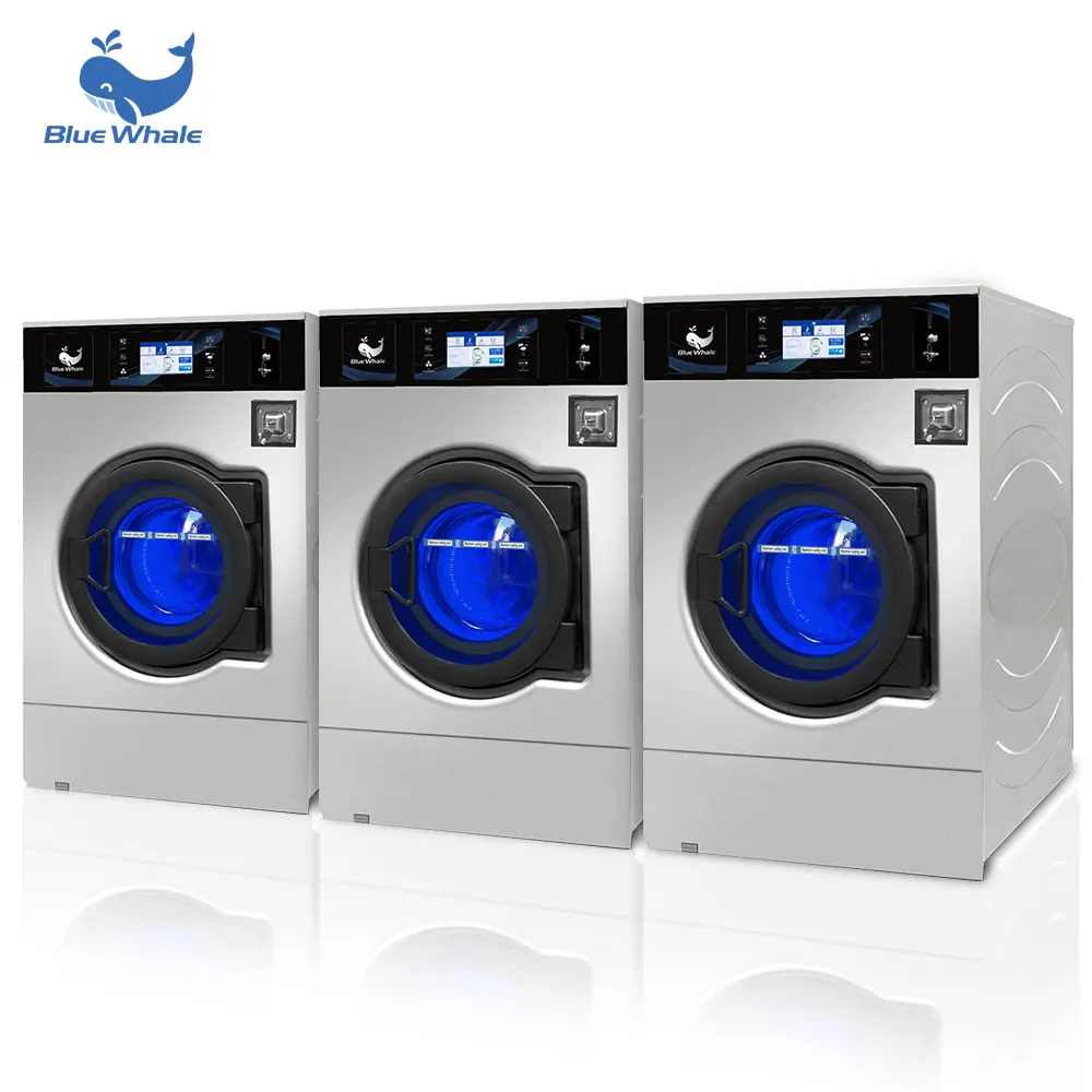 12kg Clothes Washer Commercial Laundry Equipment Automatic Detergent Dispenser Washing Machine Washer Extractor