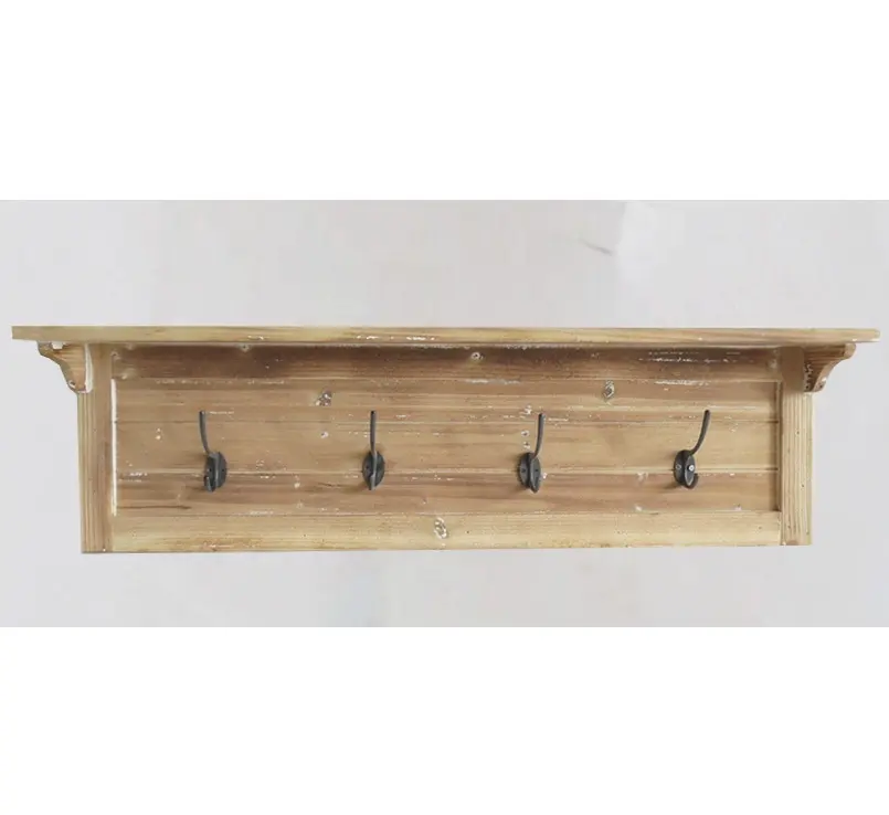 Nordic originality porch wooden wall hanger hook Coat rack