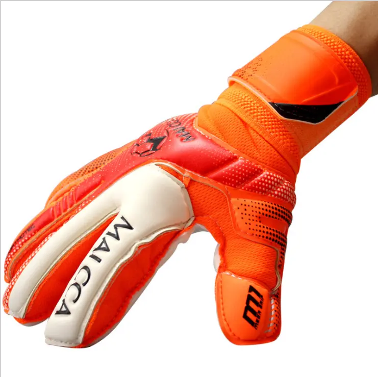 Custom comfortable hand protection soccer Goalkeeper gloves football Palm Goal Keeper gloves