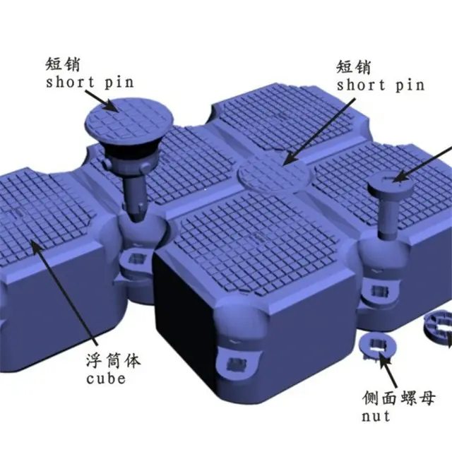 modular floating dock jetty pontoon cubes