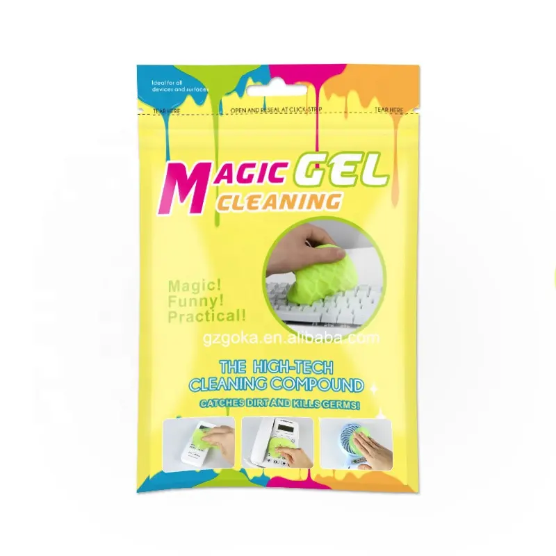 Multi-use magic cleaning gel sticky car / keyboard Edge crack dust removal slimy cleaner gel gum