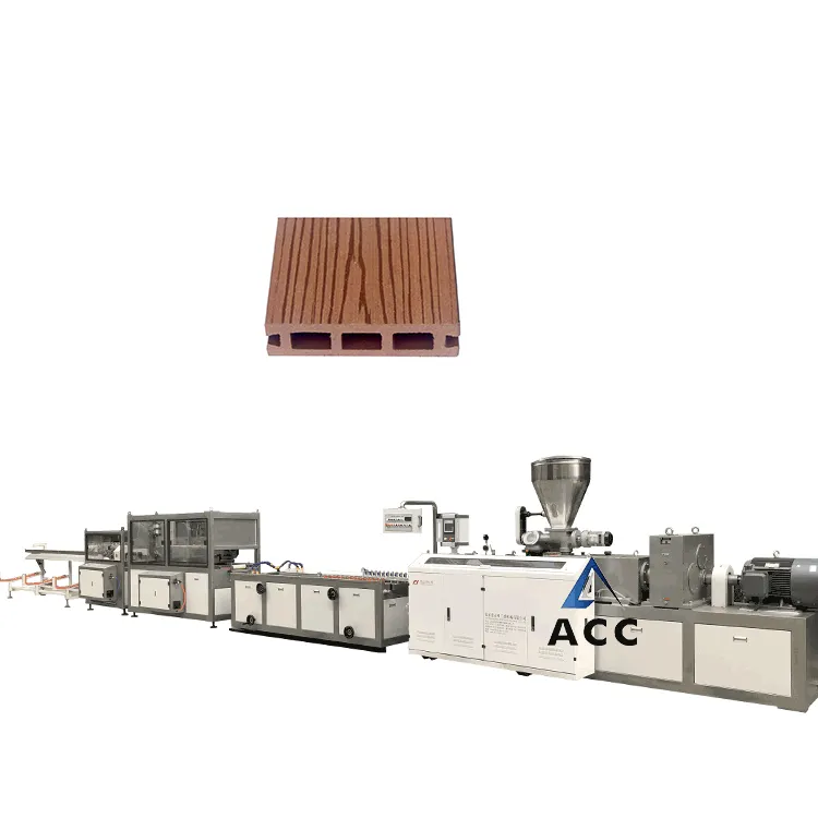 High Efficiency Professional Good Quality Floor Wpc Deck Production Extruded Machine Production line
