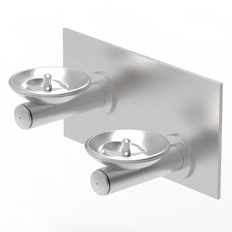 TB28-3 Bi-Level Barrier-Free Wall Mounted Fountain Non-Filtered, Non-Refrigerated Stainless