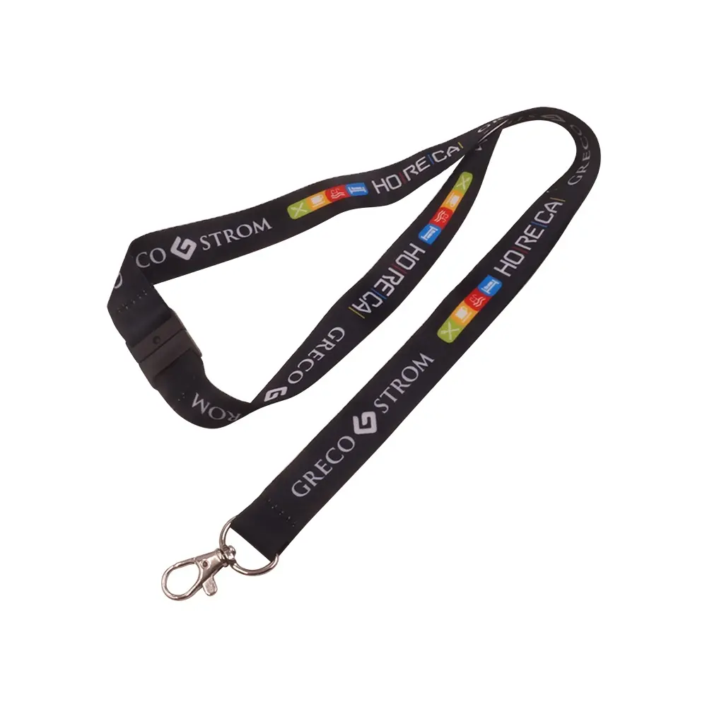 Полноцветный Печатный пользовательский сублимационный шнурок для ключей с логотипом