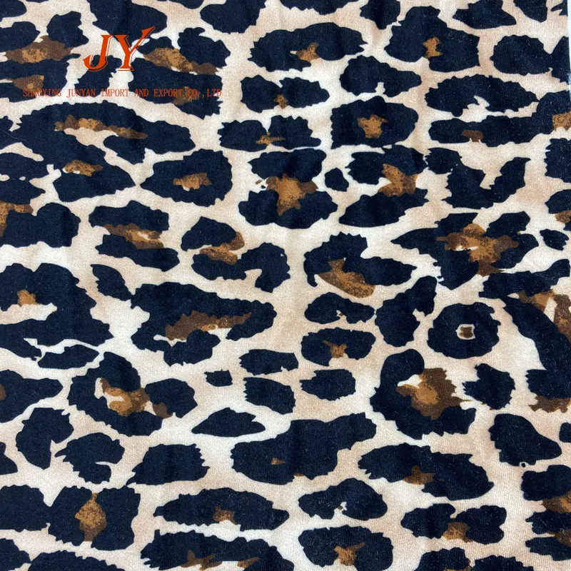 Factory price wholesale wide stype for girl dress fabric cloth velvet velvet fabric for clothing leopard print fabric