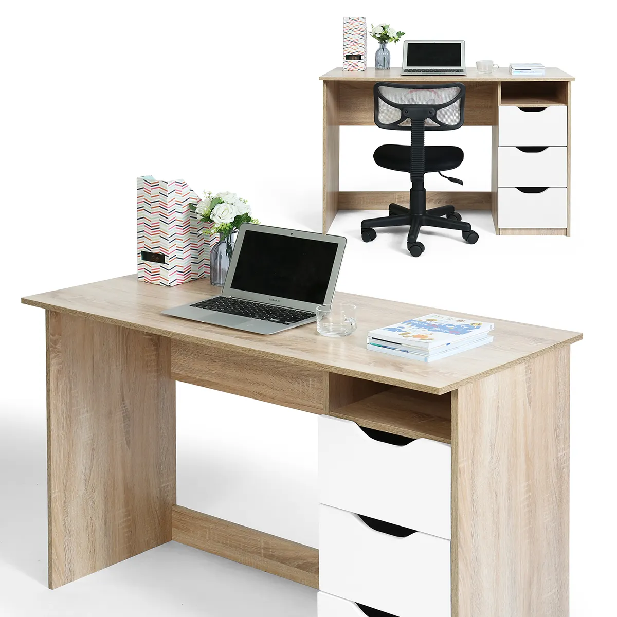 Высококачественный Многофункциональный компьютерный стол с книжной полкой для офиса, хорошая цена