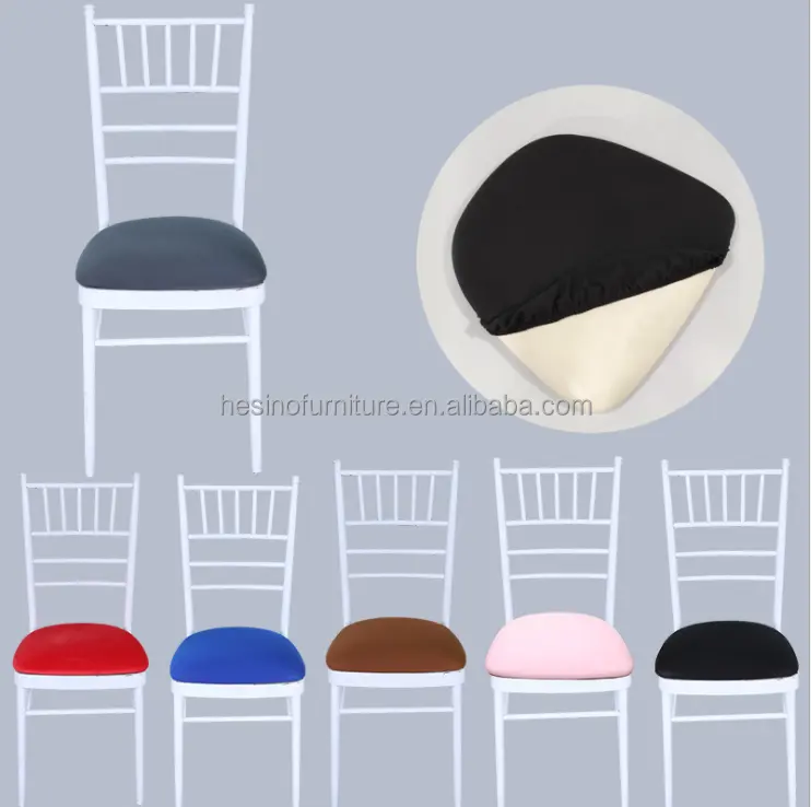 Сменный эластичный красочный чехол для подушки стула для свадебного стула