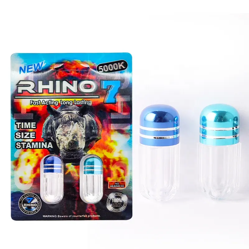 Оптовая продажа, таблетки для повышения мужской сексуальной активности Rhino, блистерная карточка, упаковочная коробка для пилюль