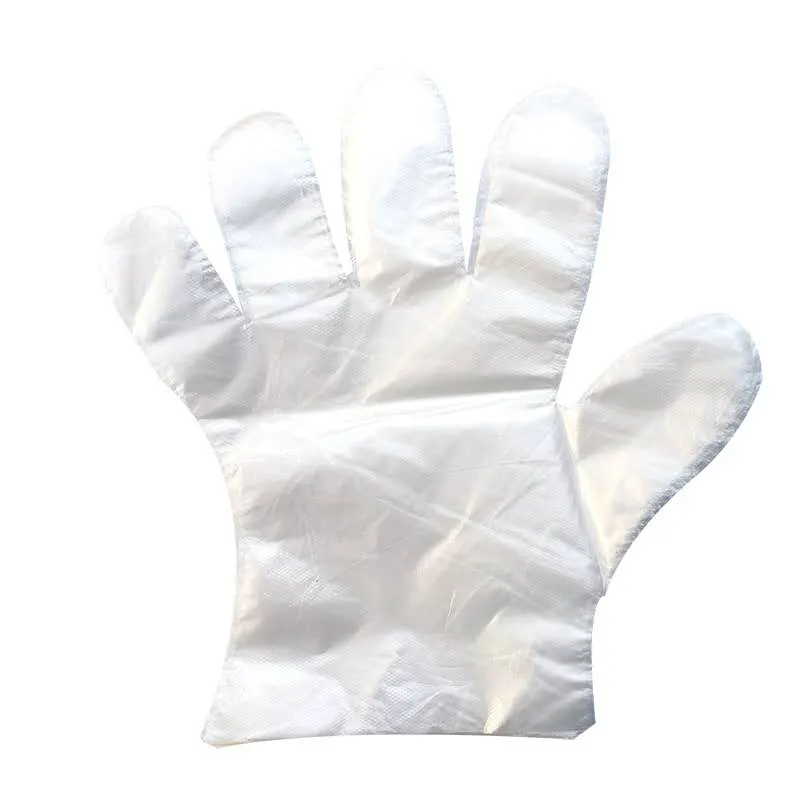 SHUOYA Plastic Disposable PE Gloves vinyl food grade glove PE Food Cleaning Gloves