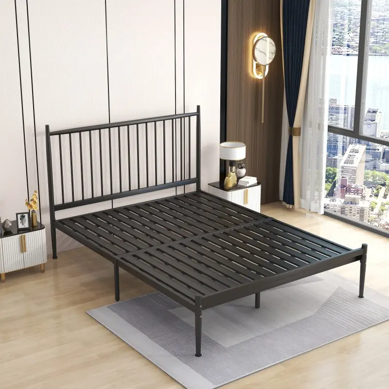 Мебель для дома queen king size металлическая антикварная кровать каркас