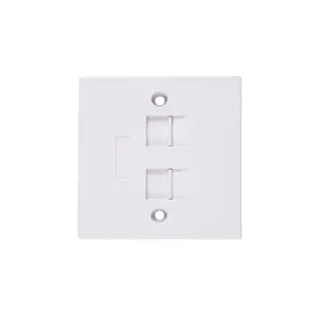 RJ45 Network RJ11Telephone Socket Outlet Mount Panel 86 Type 2-Port Faceplate Wall Socket Face plate