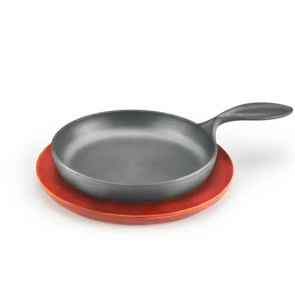 Горячая Распродажа amazon 2020, кухонная посуда, антипригарная алюминиевая тарелка для стейка, сковорода, посуда с деревянной основой