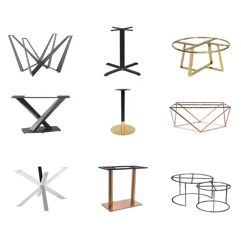 Stainless Steel Dining Center Spider Furniture Leg Metal Clamp Pieds Coffee Table Basse Furniture Legs For Tables