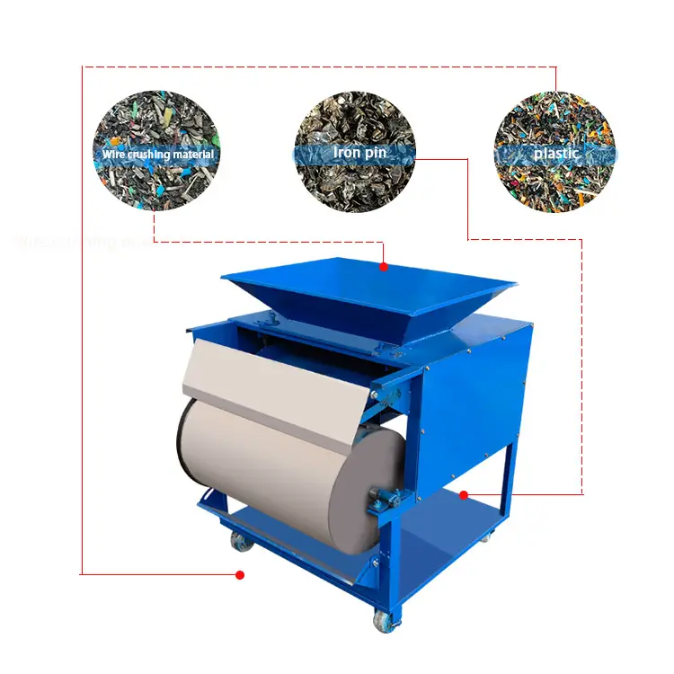 Tengbo small magnetic separator machine for grains Ferronickel Aluminum dust magnetic separator