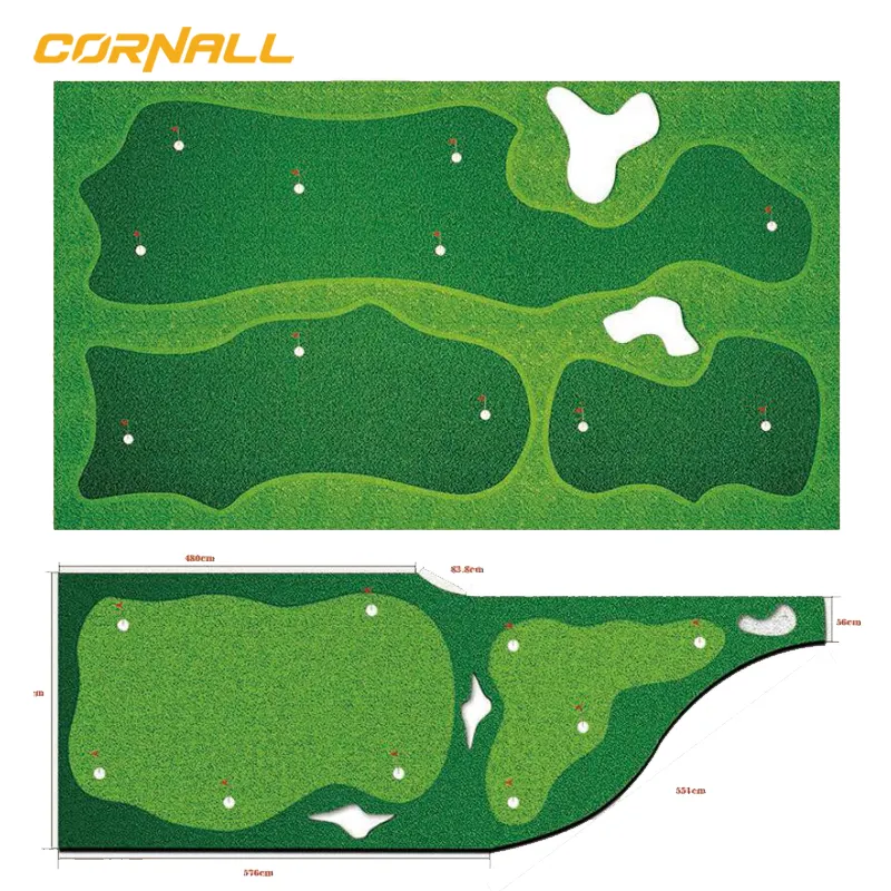 Прямая Заводская поставка, размер под заказ, оборудование для тренировок в гольф, зеленое покрытие для гольфа