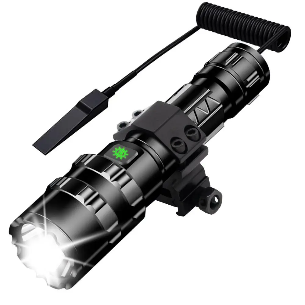 Aluminum Powerful Long Distance Nitecore Surefire Usb Rechargeable Led Torch Hunting Military Tactical Flashlight for Men