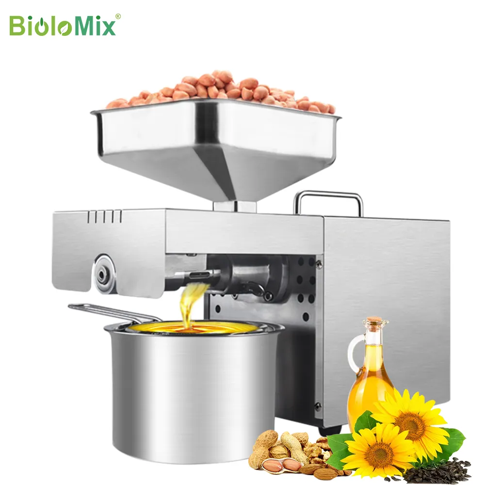 BioloMix Новый Масляный Пресс из нержавеющей стали, коммерческий домашний экстрактор масла, пресс 110 В или 220 В в наличии