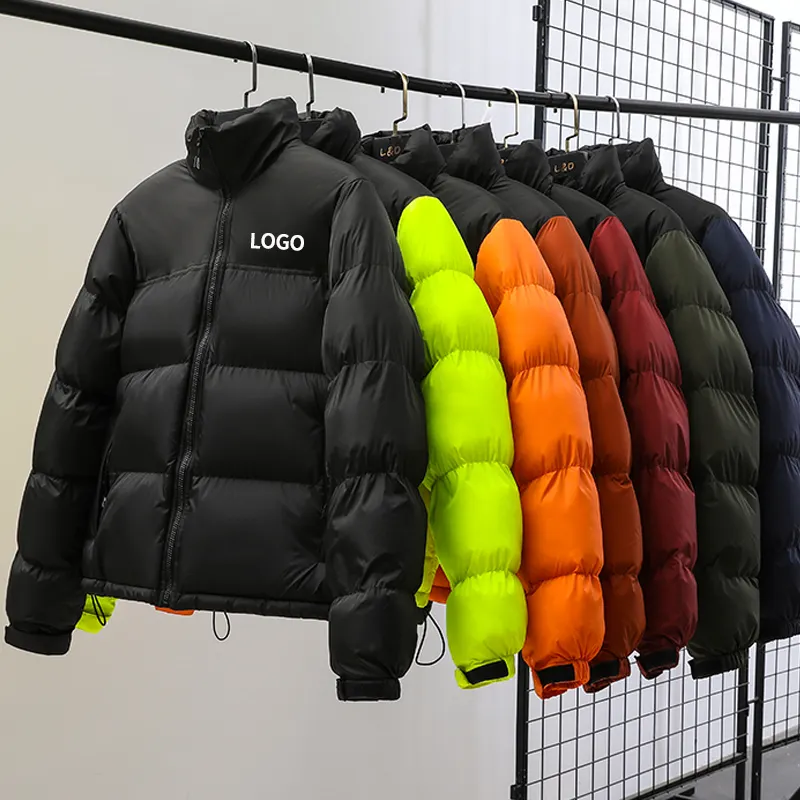 Зимнее пуховое пальто с логотипом на заказ укороченные модные пуховики для мужчин 2023