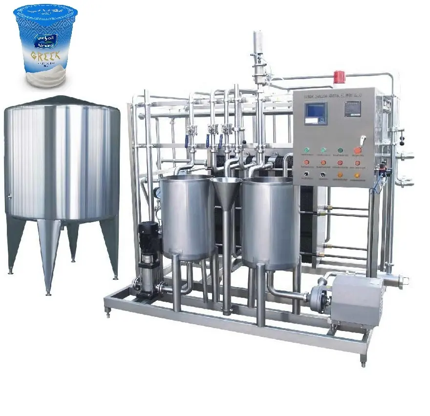 automatic milk pasteurizer sterilizering cup package yogurt sealing making full line processing machine