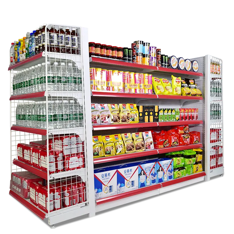 High Quality Fashion Grocery Store Display Racks /Shelves For Retail Store Supermarket Shelf Gondola Shelving