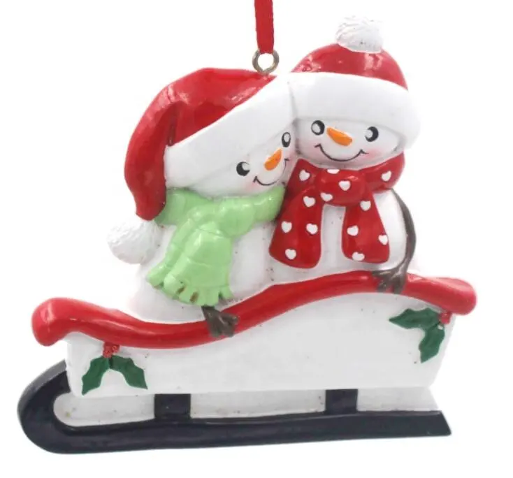 Снеговик Семейные рождественские украшения, рождественские украшения снеговика, украшения, рождественские подарки, рождественские елочные украшения