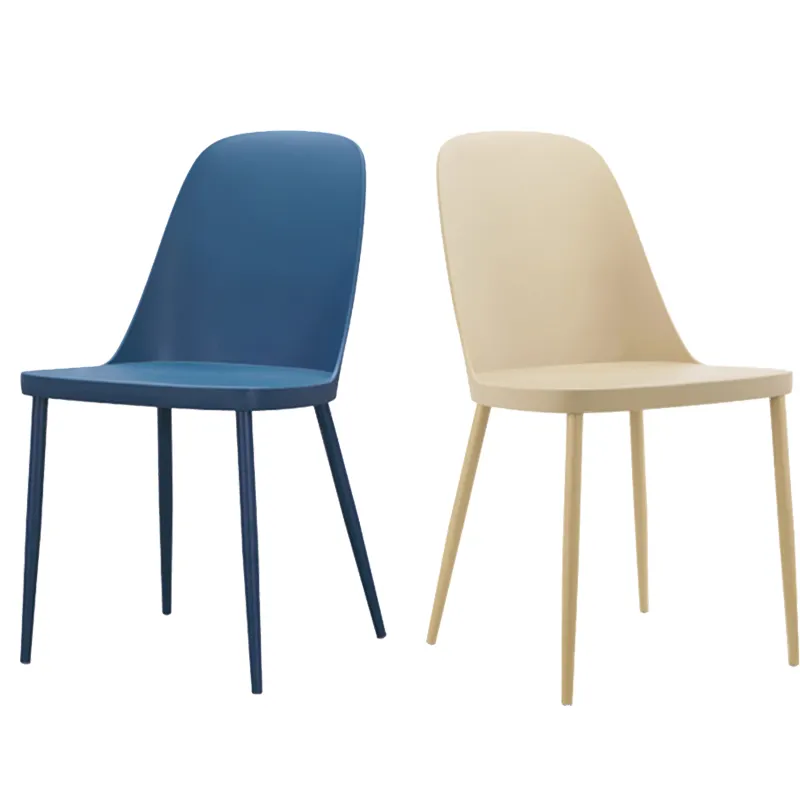Wholesale Cheap Plastic Furniture Dining Chair New Design Cheap Comedor Sillas Chair With Metal Leg