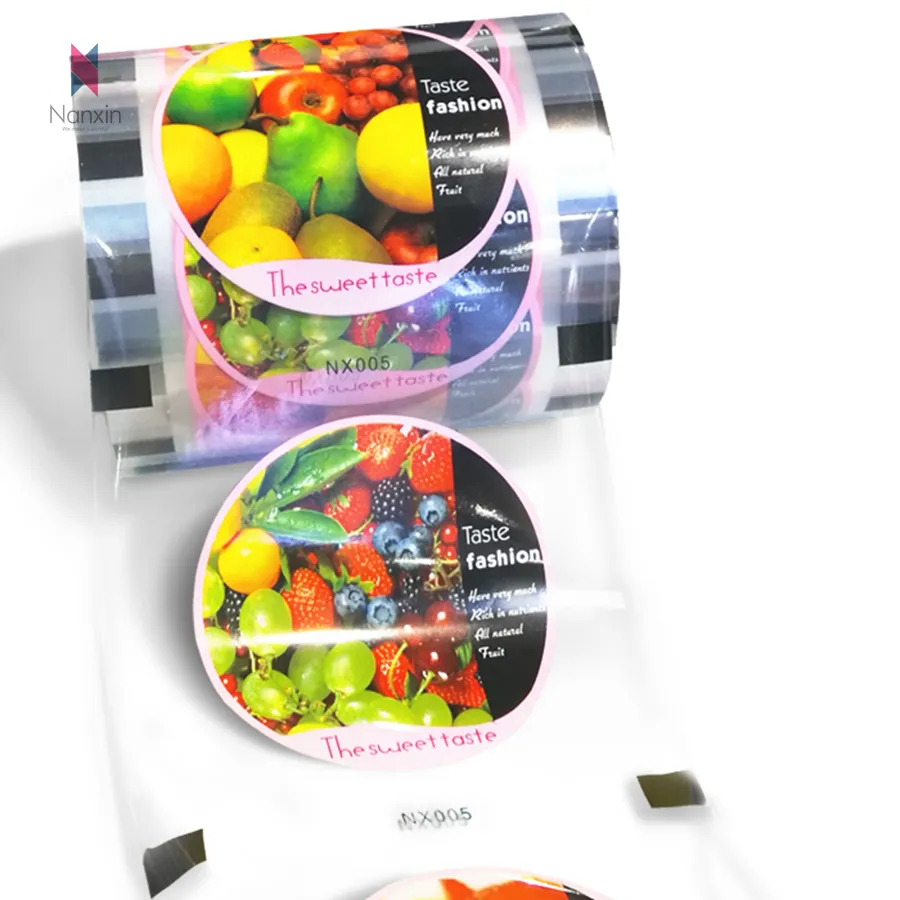 PP cups sealer film plastic roll film PET/CPP cup sealing film for bubble tea