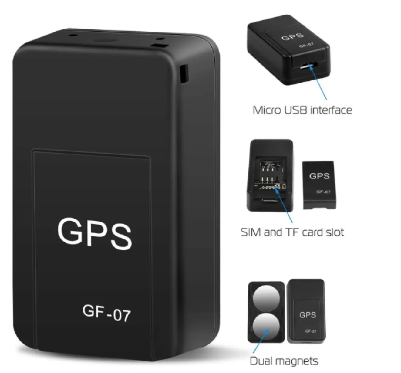 Оптовая продажа, высокое качество, хорошая цена, мини Gps трекер Gf07 для детей, автомобилей, животных, в режиме реального времени, автомобиль, Gps-отслеживающее устройство