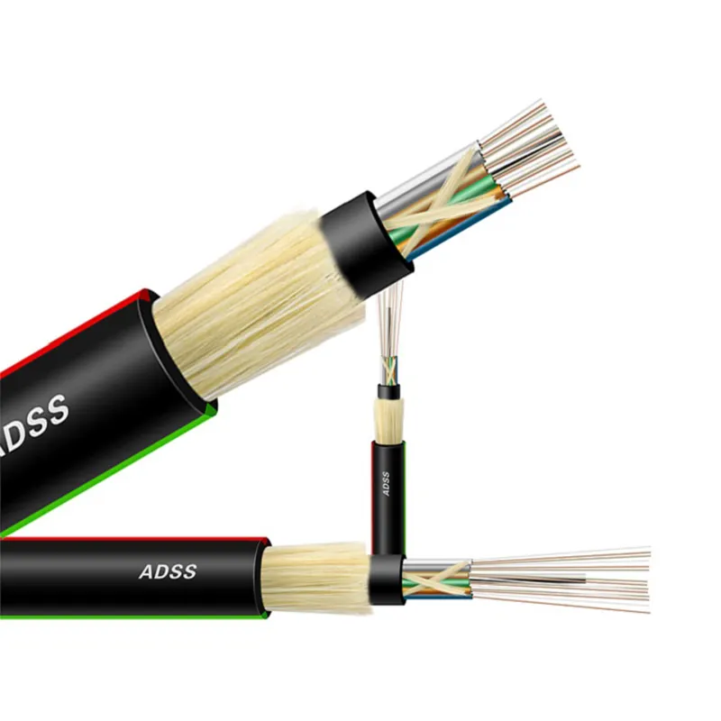 Футонг самоподдерживающийся диэлектрический кабель волоконно-оптических кабелей, на возраст 2, 4, 8 24 48 96 ядро 12 волокна G652D одиночный режим воздушного темно волоконно-оптического кабеля самоподдерживающийся диэлектрический кабель на открытом воздух