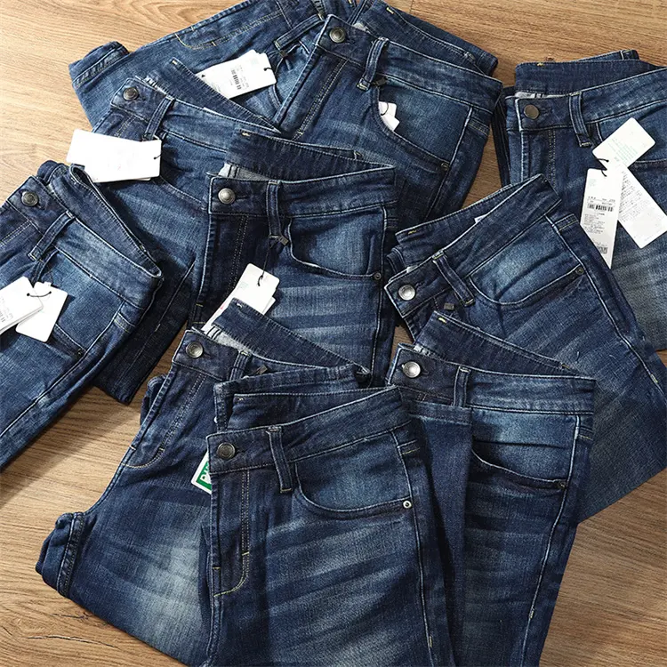 Новая коллекция б/у jeansl женские людей запас б/у джинсы ликвидации просвет