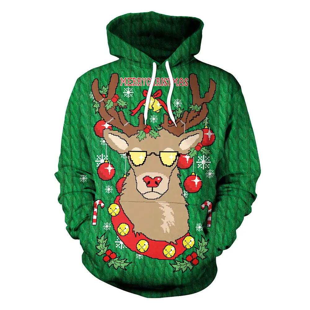 2021 Christmas Holiday Clothing Adult Loose-fitting Hoodie Design Hoodie