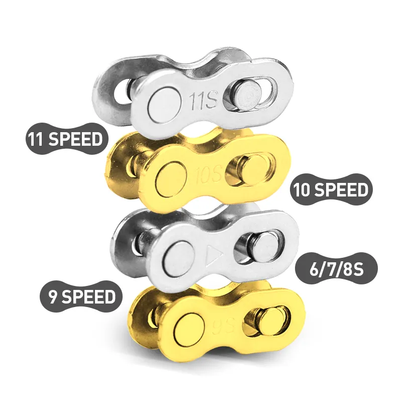 4 Pairs Bike Chain Quick Link Mountain Bicycle Bike Chain Missing Quick Connector Master Link for 6 7 8 9 10 1112 Speed