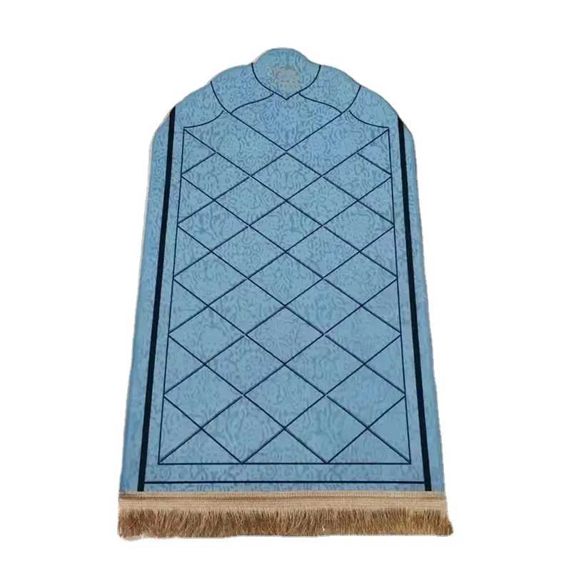Оптовая продажа, толстый Плетеный фланелевый мусульманский молитвенный коврик с набитой из пены индейки, мусульманский молитвенный коврик, исламский Молитвенный Ковер