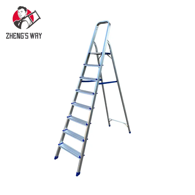 Складная легкая алюминиевая бытовая ступенчатая лестница, Складская платформа 3/4/5/6/7, алюминиевая лестница