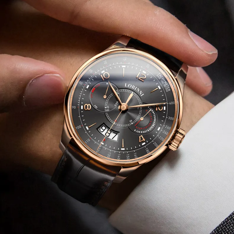 LOBINNI Watch Automatic Luxury Brands High Quality Wristwatches Jam Tangan Hand Wach Man