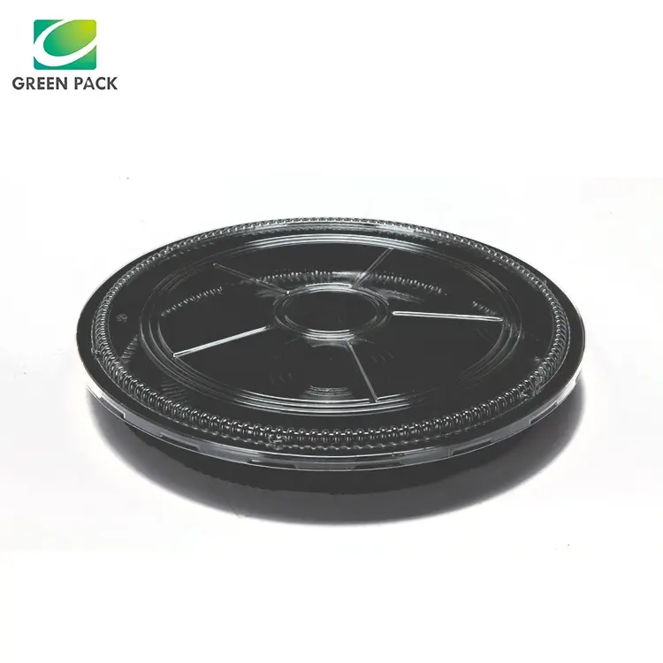 Best Selling Hot Chinese Products Party Trays Round Sushi Trays Transparent Disposable Plastic Sushi Container