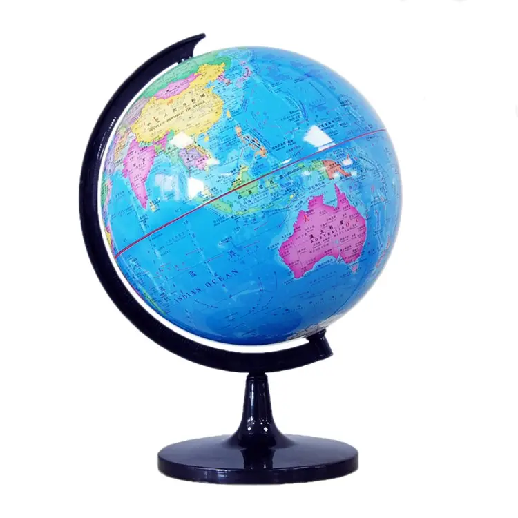 wholesale high quality plastic rotating teaching education world globe model