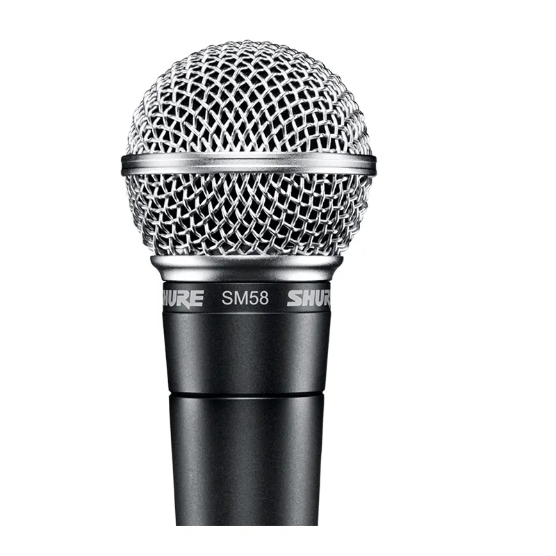 Микрофон Shure SM58 проводной профессиональный, Студийный конденсаторный кардиоидный микрофон для караоке, динамический