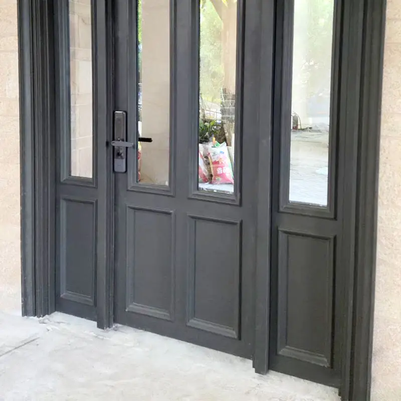 Wrought Iron Door Design Main Entry Modern High Quality Factory Price Luxury Wrought Iron Glass Doors Design Double Entry Door