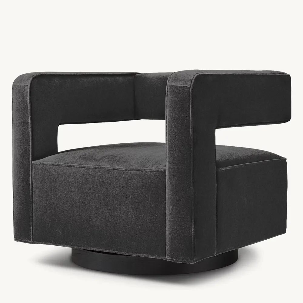 Мебель в стиле минимализма, современный интерьерный вращающийся одноместный диван, тканевые стулья для гостиной для спальни, столовой