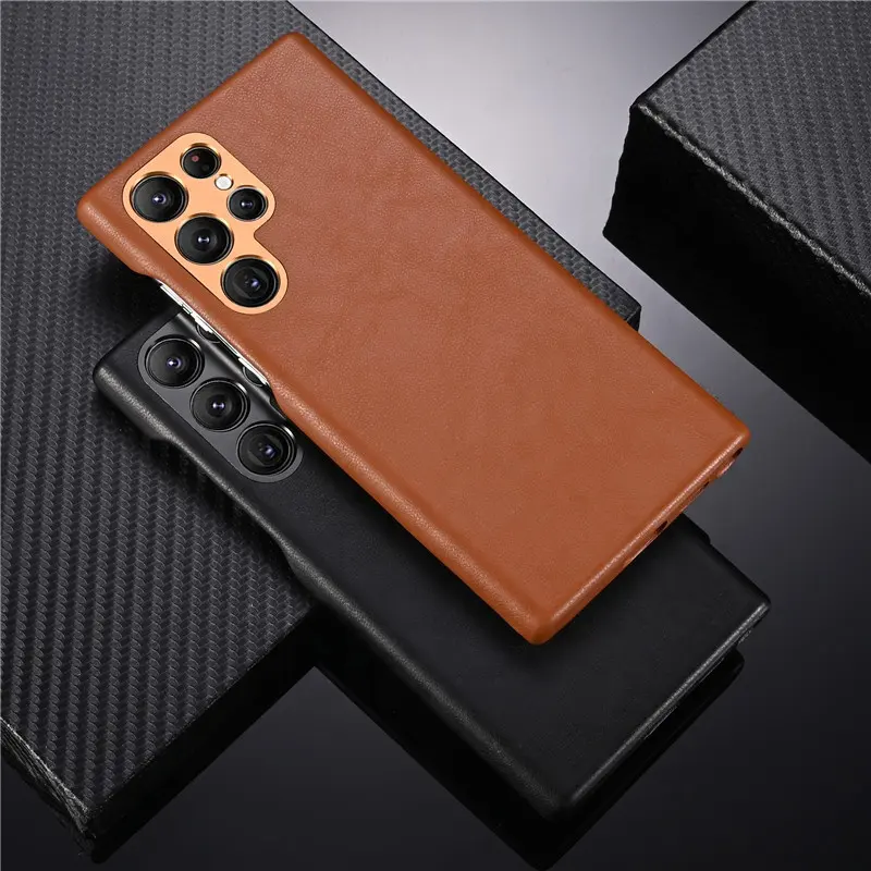 For Samsung S22 Ultra / S22 + Plus 5G Full cover Case Premium PU Leather Slim Stylish Shockproof Back case